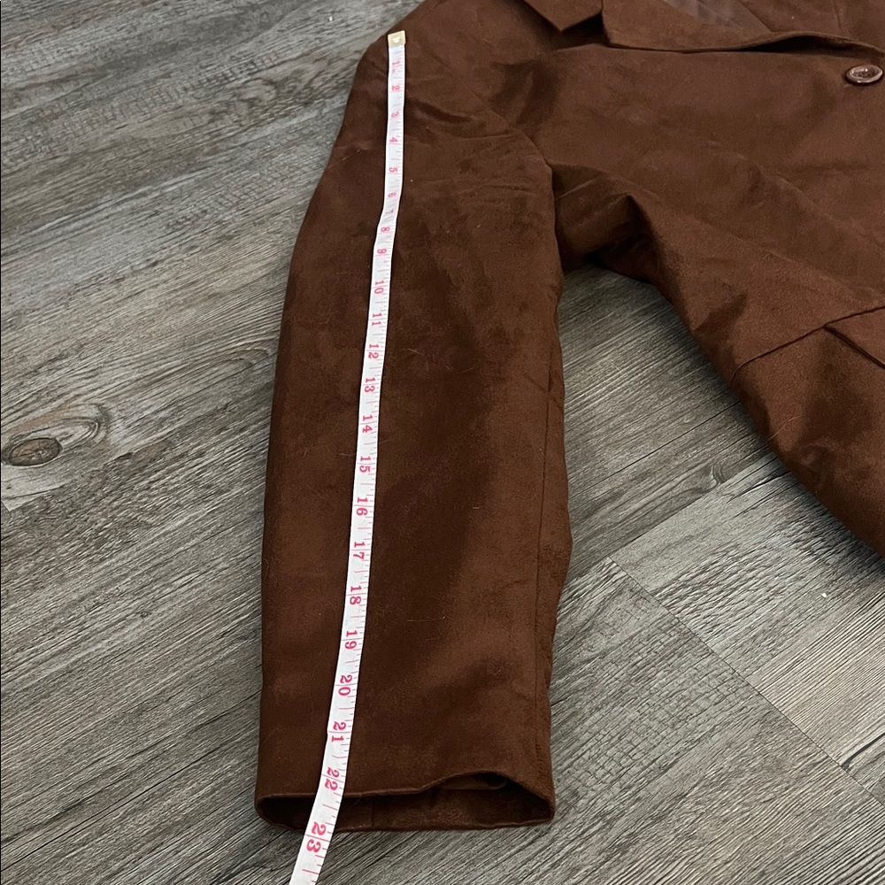 NWT BFA classics Chic Brown Faux Suede A-Line Skirt and blazer 16P - Picture 13 of 13